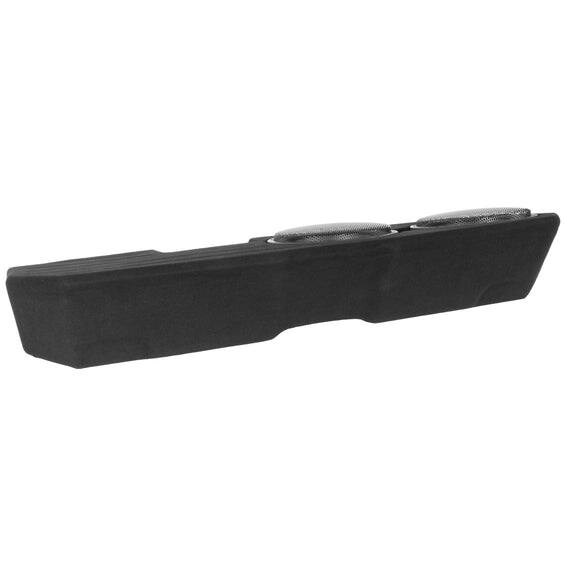 Alt View 2. NVX - 2019-2024 Silverado/Sierra BOOST Box - 800W RMS Custom-Fit Loaded Dual 12" Sealed Subwoofer Enclosure - Black.