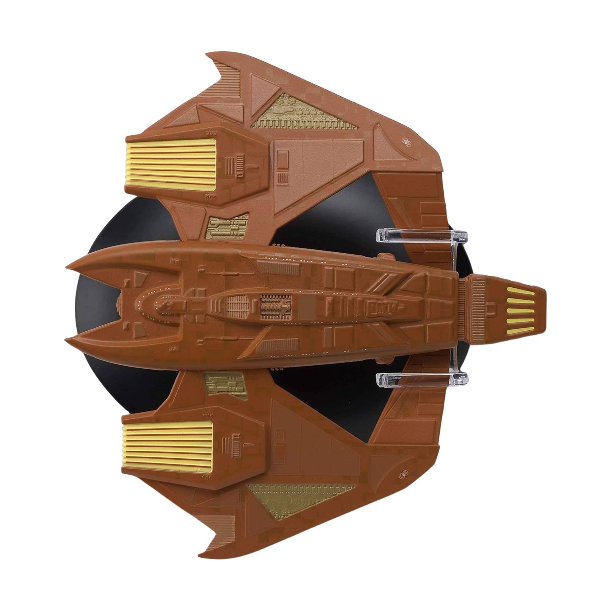 Alt View 3. Eaglemoss - Eaglemoss Star Trek Starship Replica | Vidiian Warship - Brown.