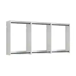 Manhattan Lane - Vedz Wall Mounted Closet Set, 6 Hanging Rods, Melamine - White