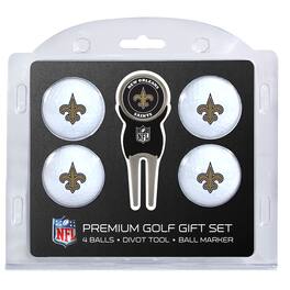 Team Golf - New Orleans Saints 4-Ball Gift Set - Multicolor