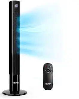 OSTBA - Tower Fan for Bedroom 43in Bladeless Fan LED Touch Display