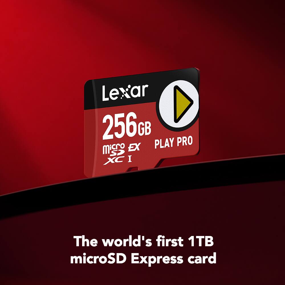 Lexar 256GB MicroSDXC I PLAY PRO  
The world's first 1TB microSD Express card