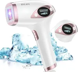MLAY - T4 IPL Laser Hair Removal for Women/Men, 15.5J Energy, Ice-Cooling Painless Tech, Effective & Long-Lasting from Home - Rose Gold - Front_Zoom