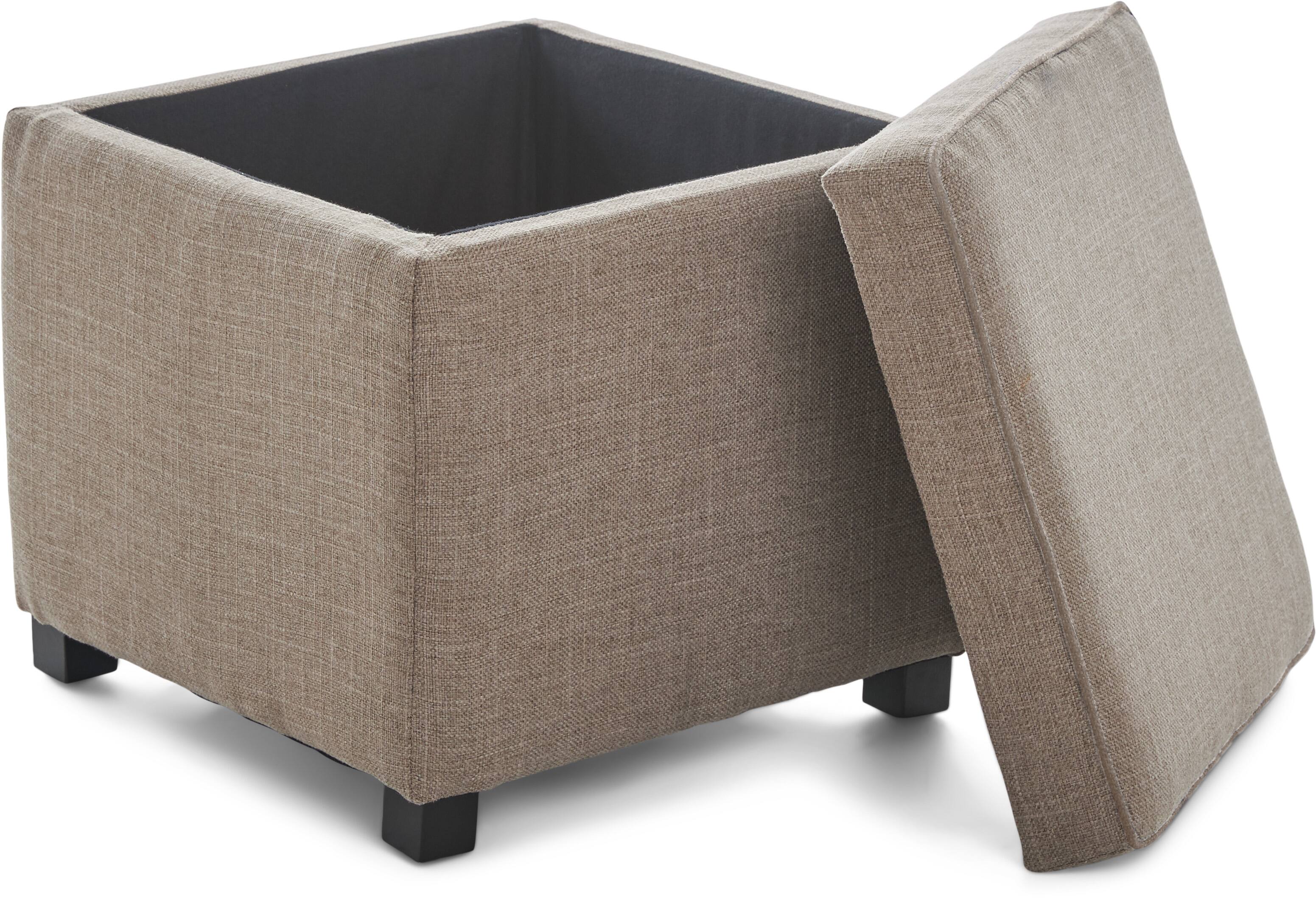 Alt View 11. Tommy Hilfiger - Morgan Storage Cube Ottoman - Brown.