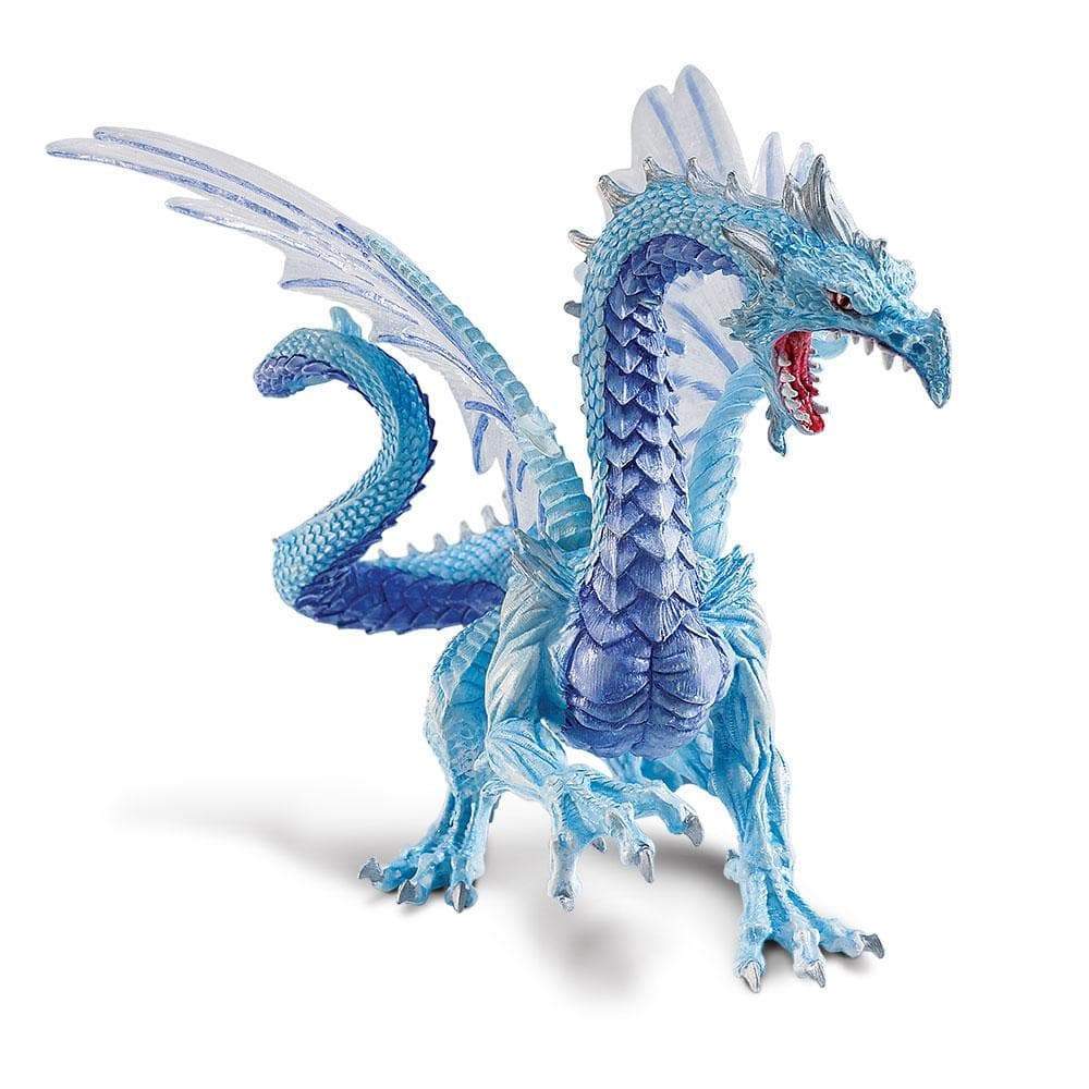 Angle. Safari Ltd. - Ice Dragon Toy Figurine.
