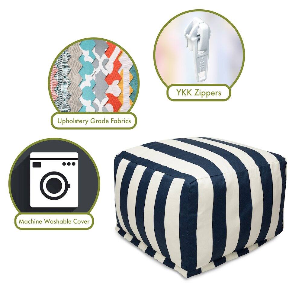 - Upholstery Grade Fabrics
- YKK Zippers
- Machine Washable Cover