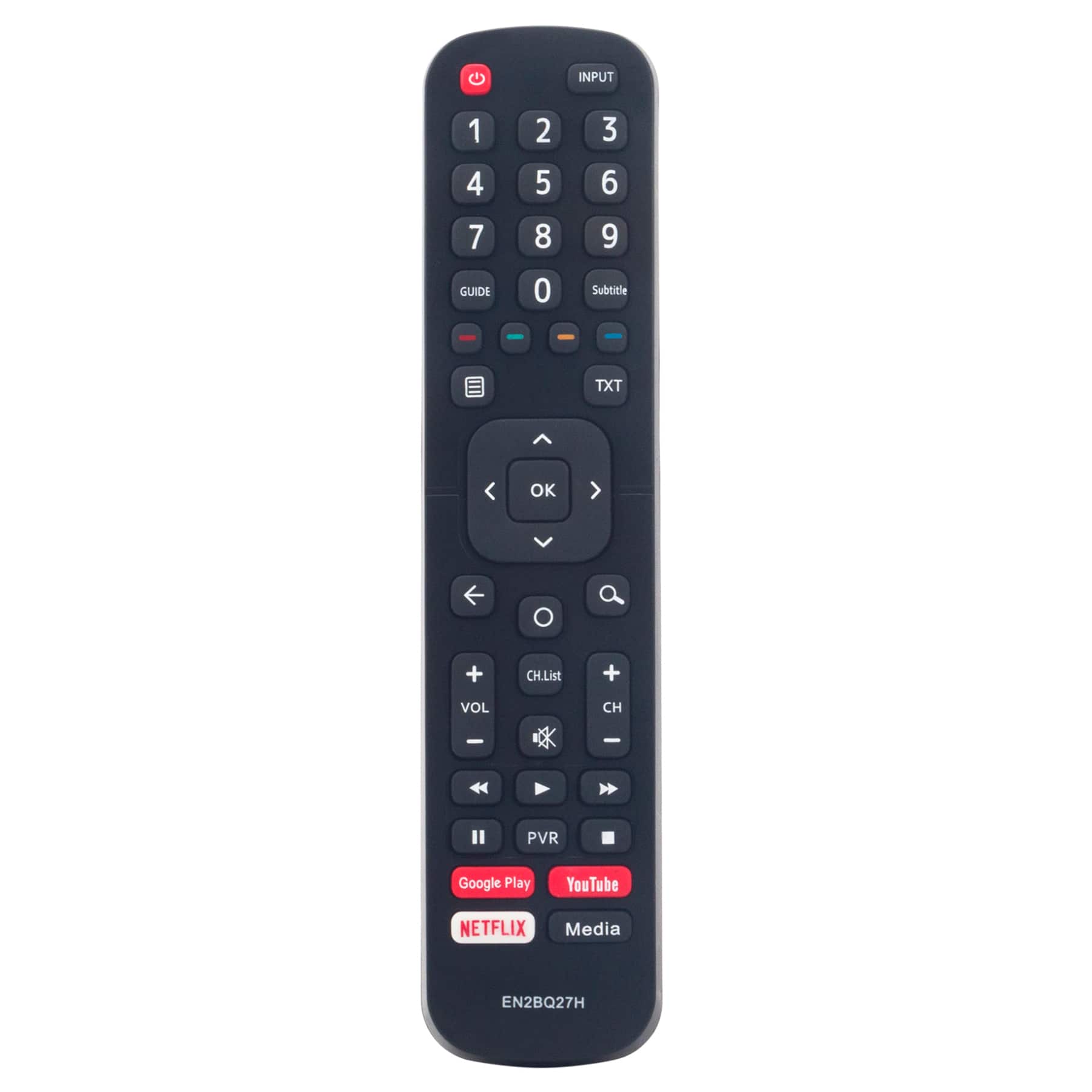 ALLIMITY - EN2BQ27H Replacement Remote, Fit for Hisense TV 50A6501EU 55A6501EU 65A6501EU 43H6570F 50H6570F 55H6570F 65H9030F - Black