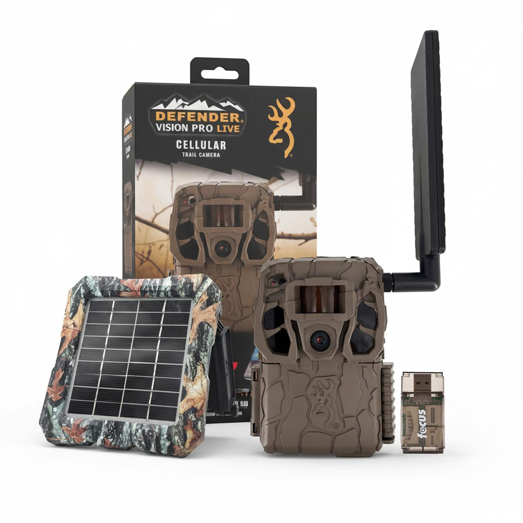 Browning - Trail Camera Defender Wireless Vision Pro HD Livestream Bundle