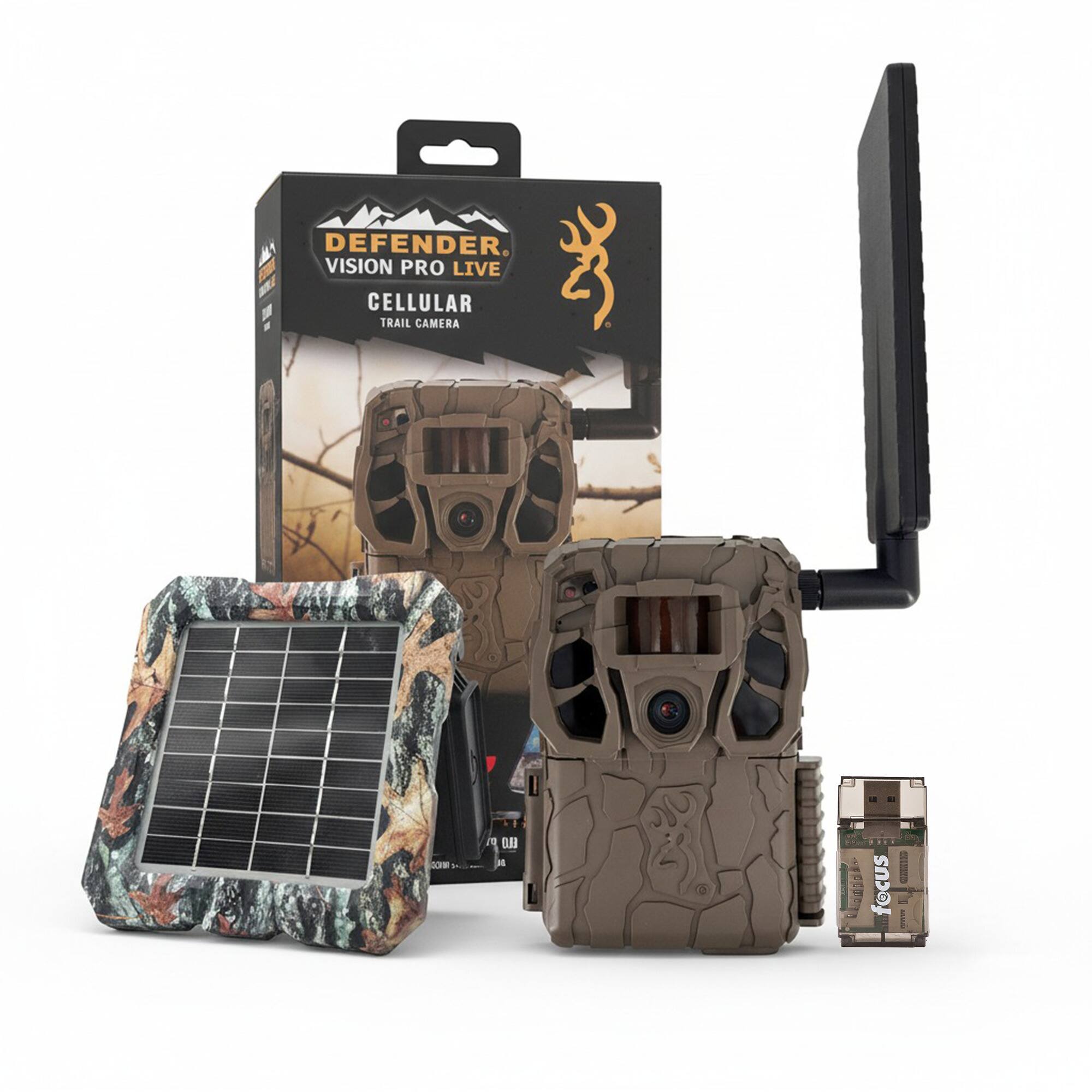 Browning - Trail Camera Defender Wireless Vision Pro HD Livestream Bundle