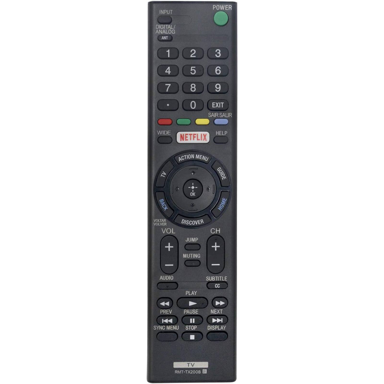 ZdalaMit - RMT-TX200B Remote Replacement for Sony TV XBR-55X707D XBR-55X705D XBR-65X757D XBR-49X835D KD-65X7505D KD-55X7005D - Black