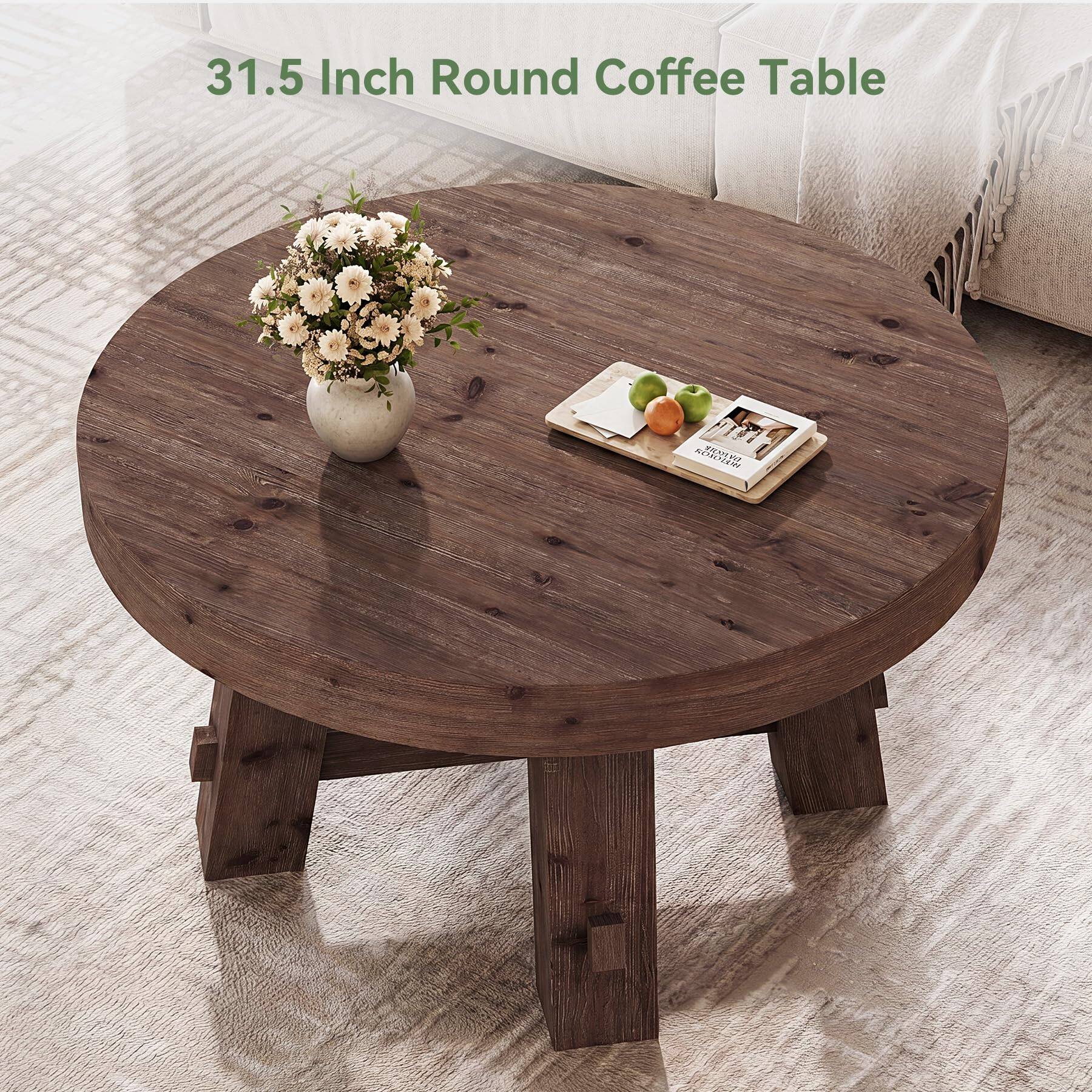 31.5 Inch Round Coffee Table