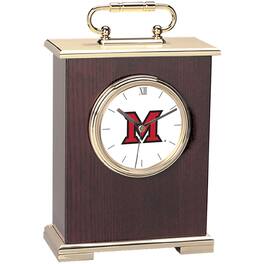 Jardine - Miami University RedHawks Carriage Clock - Gold