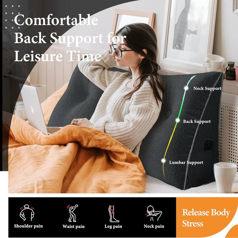Comfortable Back Support for Leisure Time

- Neck Support
- Back Support
- Lumbar Support

Release Body Stress

- Shoulder pain
- Waist pain
- Leg pain
- Neck pain