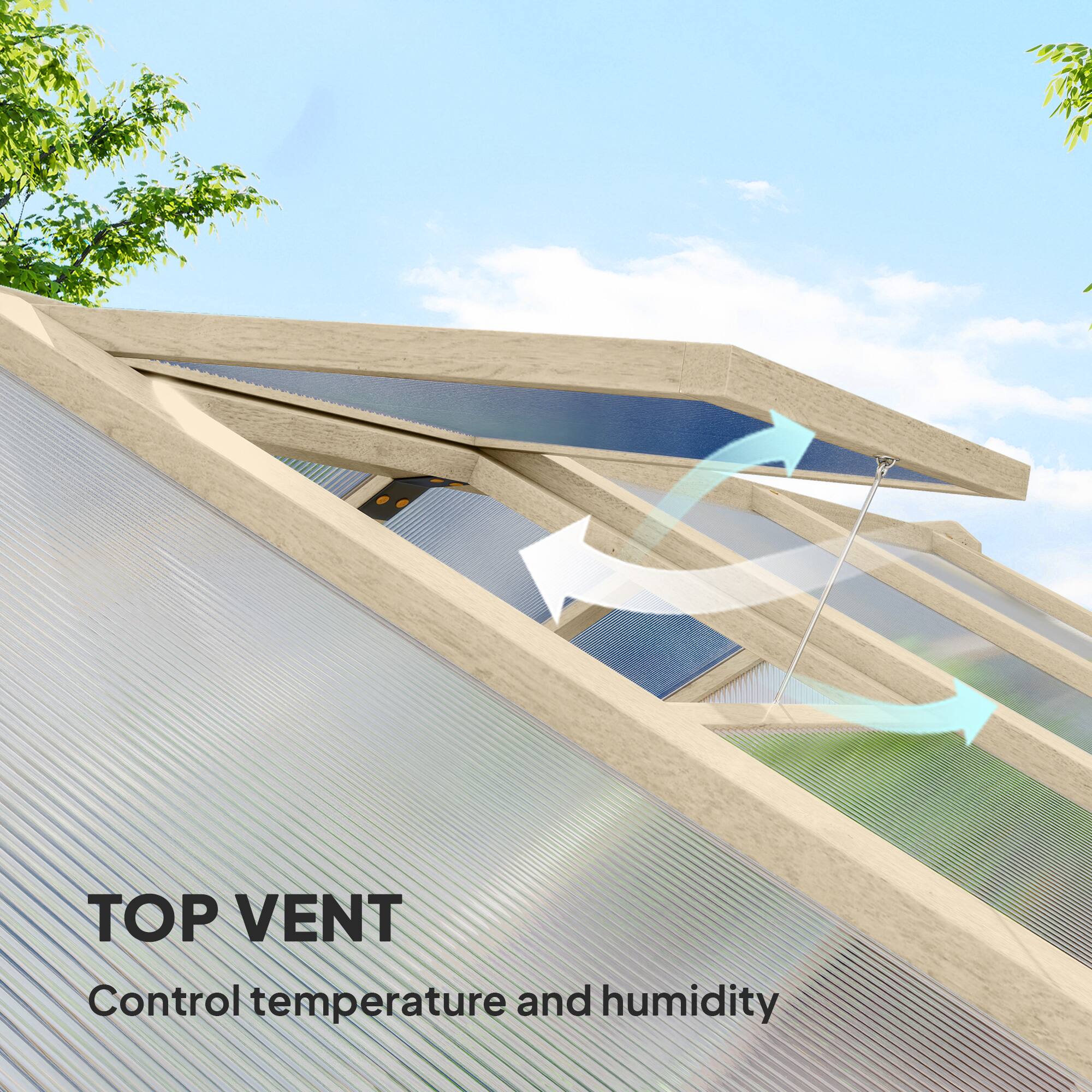 TOP VENT
Control temperature and humidity