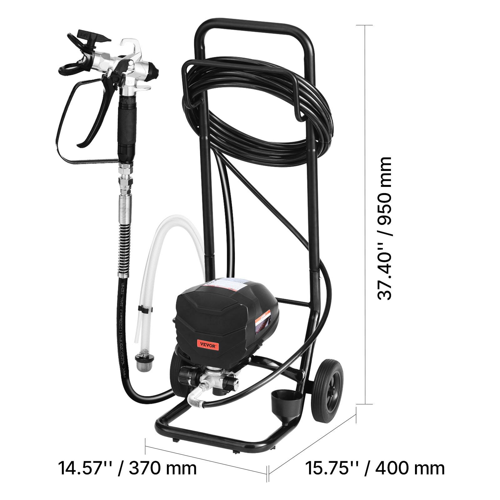 VEVOR

37.40" / 950 mm

14.57" / 370 mm

15.75" / 400 mm