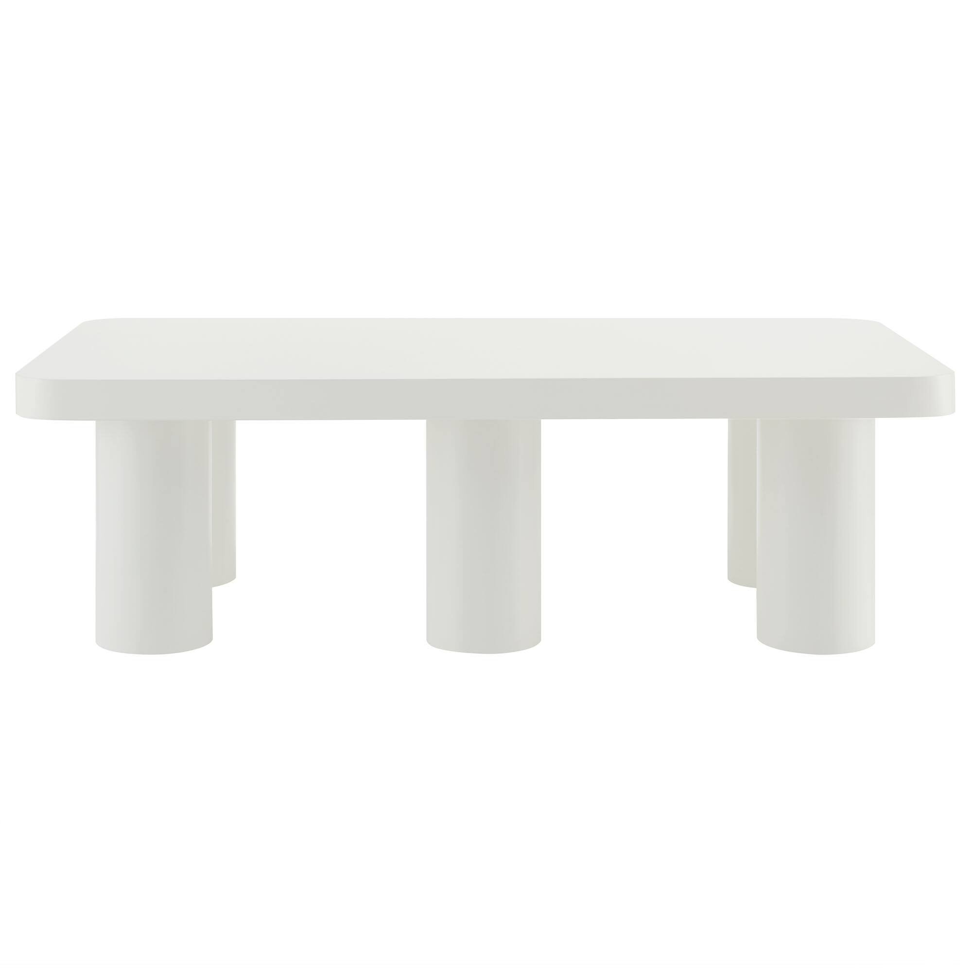 Alt View 5. Modway - Cleo 54" Rectangular Coffee Table by Modway - White.