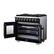 Alt View 5. Forno Appliances - 36 in. Wide 6 Burner Capriasca 5.36 Cu. Ft. Dual Fuel Freestanding Range with French Door Design - Black.