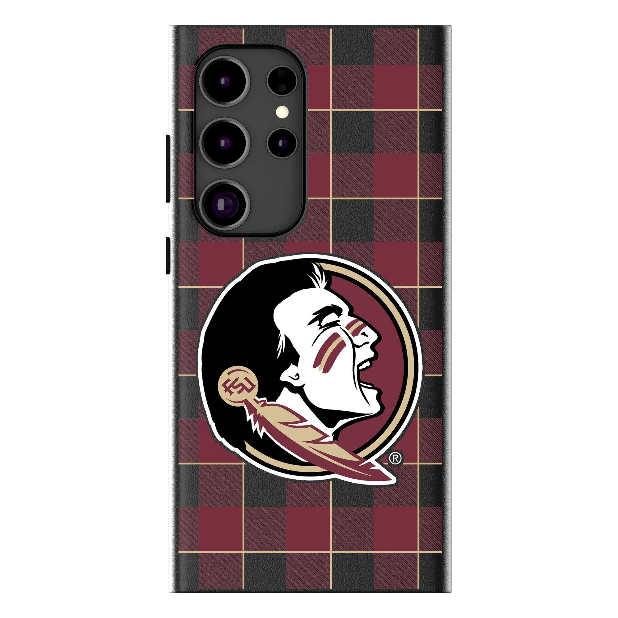Keyscaper - NCAA - Florida State Seminoles Plaid Galaxy Magnetic Bump Case - S24 - Black price history on PriceWatchPro