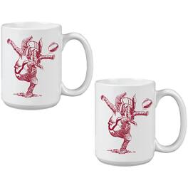 Indigo Falls - Alabama Crimson Tide Two Pack 15oz. Vault Sketch Ceramic Mug Set - Multicolor