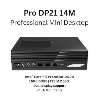 MSI PRO DP21 Desktop Intel Core i7 14700 2024 16GB Memory Intel MSI PRO DP21 Desktop Intel Core i7 14700 2024 16GB Memory Intel