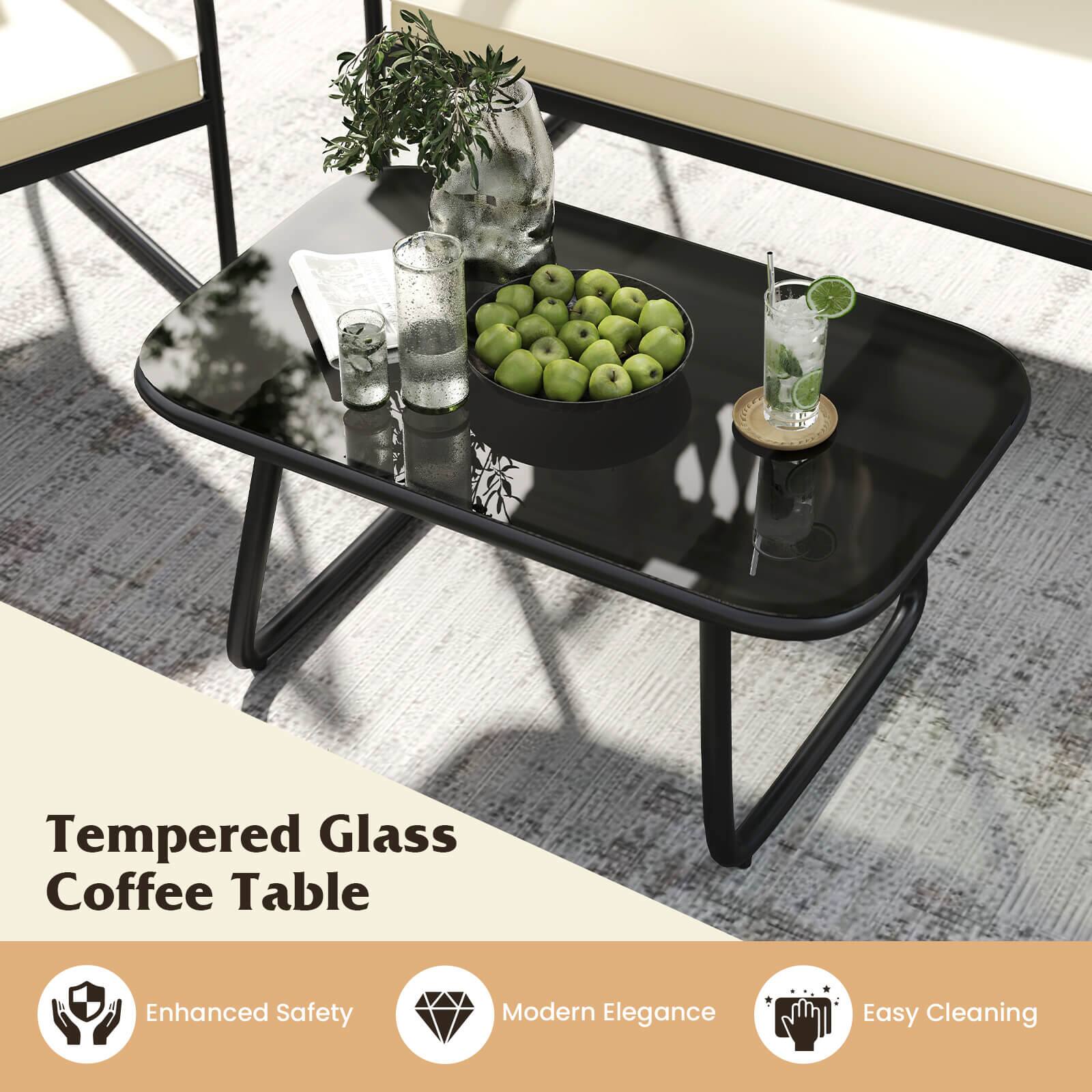 Tempered Glass Coffee Table: Enhanced Safety, Modern Elegance, Easy Cleaning