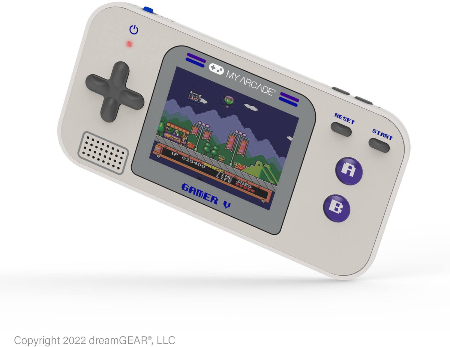 MY ARCADE  
RESET START  
IP 015400  
TIME 3825  
LIFE 3825  
GAMER U  
Copyright 2022 dreamGEAR, LLC