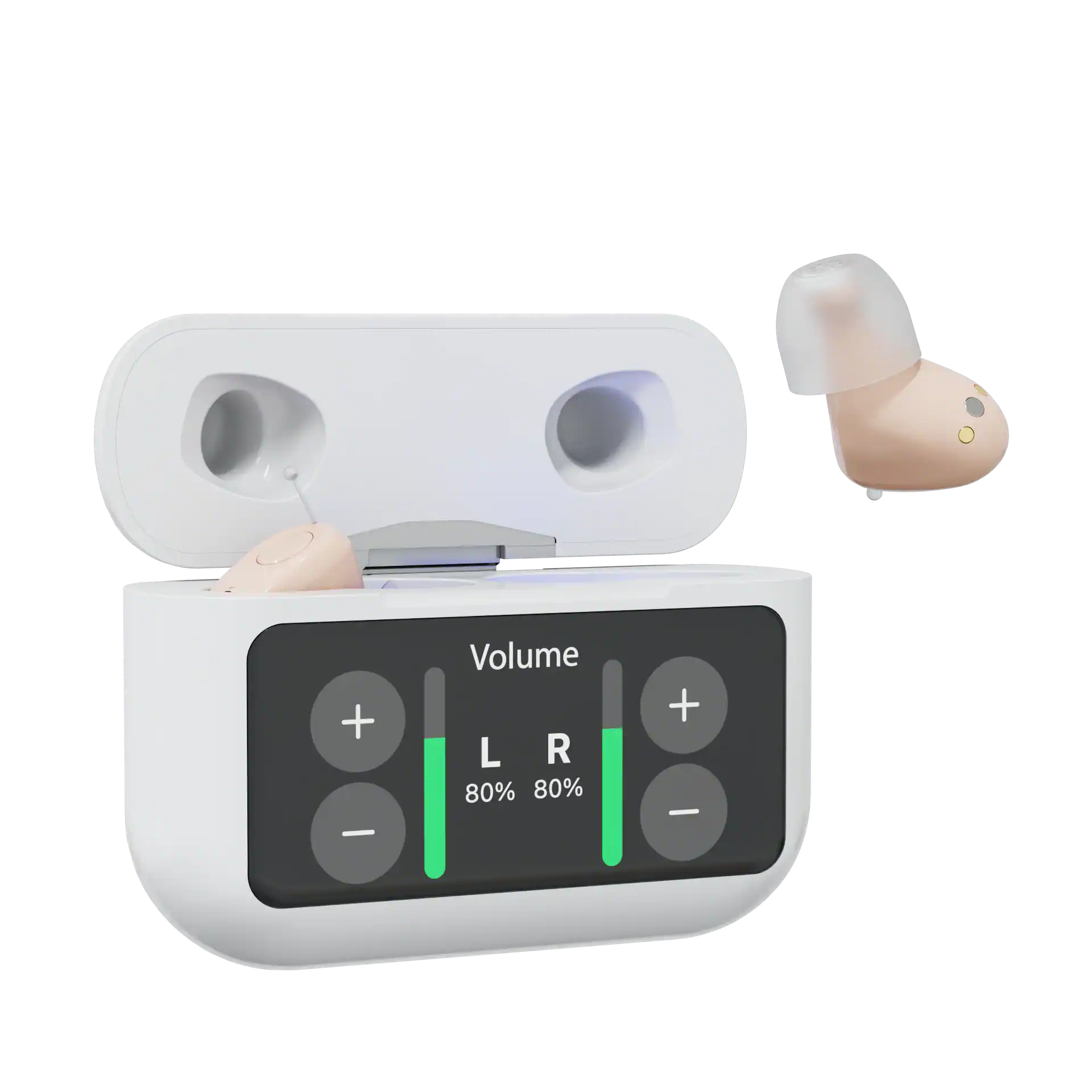 Audien Hearing - Refurbished Excellent - Audien Atom X OTC Hearing Aid - Beige