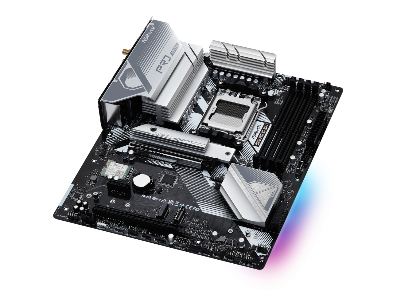 ASRock B650 Pro RS WiFi AM5 AMD B650 ATX Motherboard - Best Buy