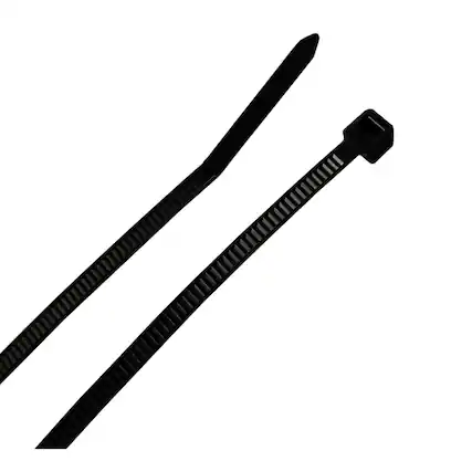 Front. Steel Grip - Steel Grip 4 in. L Black Cable Tie 100 pk.