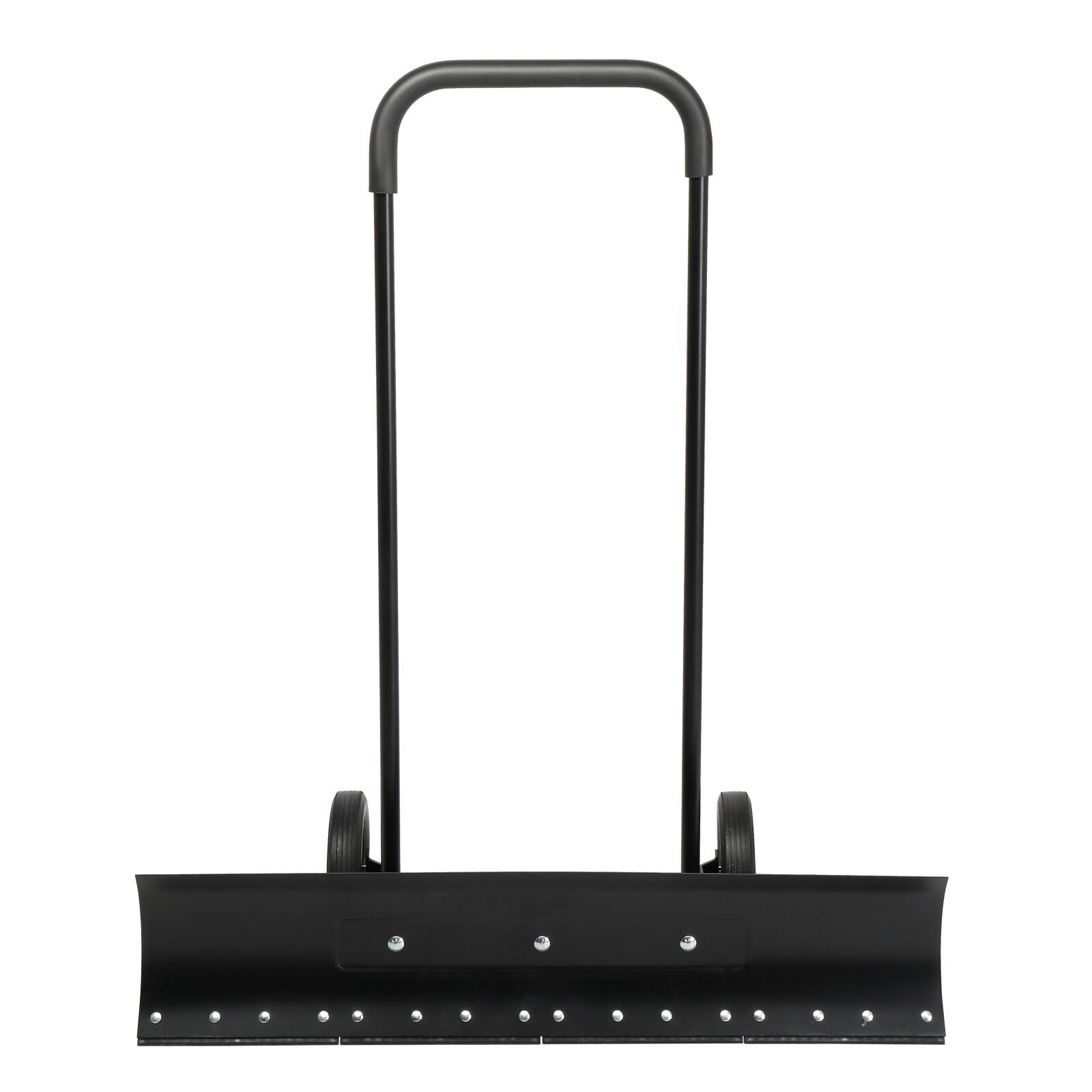 Back. Winado - 39" Wide Snow Shovel with Wheels Heavy Duty Metal Rolling Snow Removal Tool.