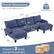 Overall Dimensions
Sofa: 111.4"W x 48.4"D x 33.1"H
Weight Capacity: 1000 LBS
Shipped in 2 boxes, may arrive separately