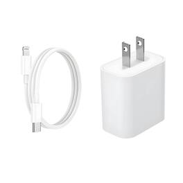 Kitcheniva - 20W Super Fast Charger 3Ft Cable With 20W Adapter For iPhone - White