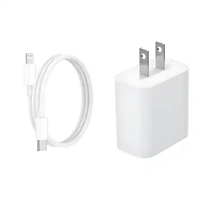 Front. Kitcheniva - 20W Super Fast Charger 3Ft Cable With 20W Adapter For iPhone - White.