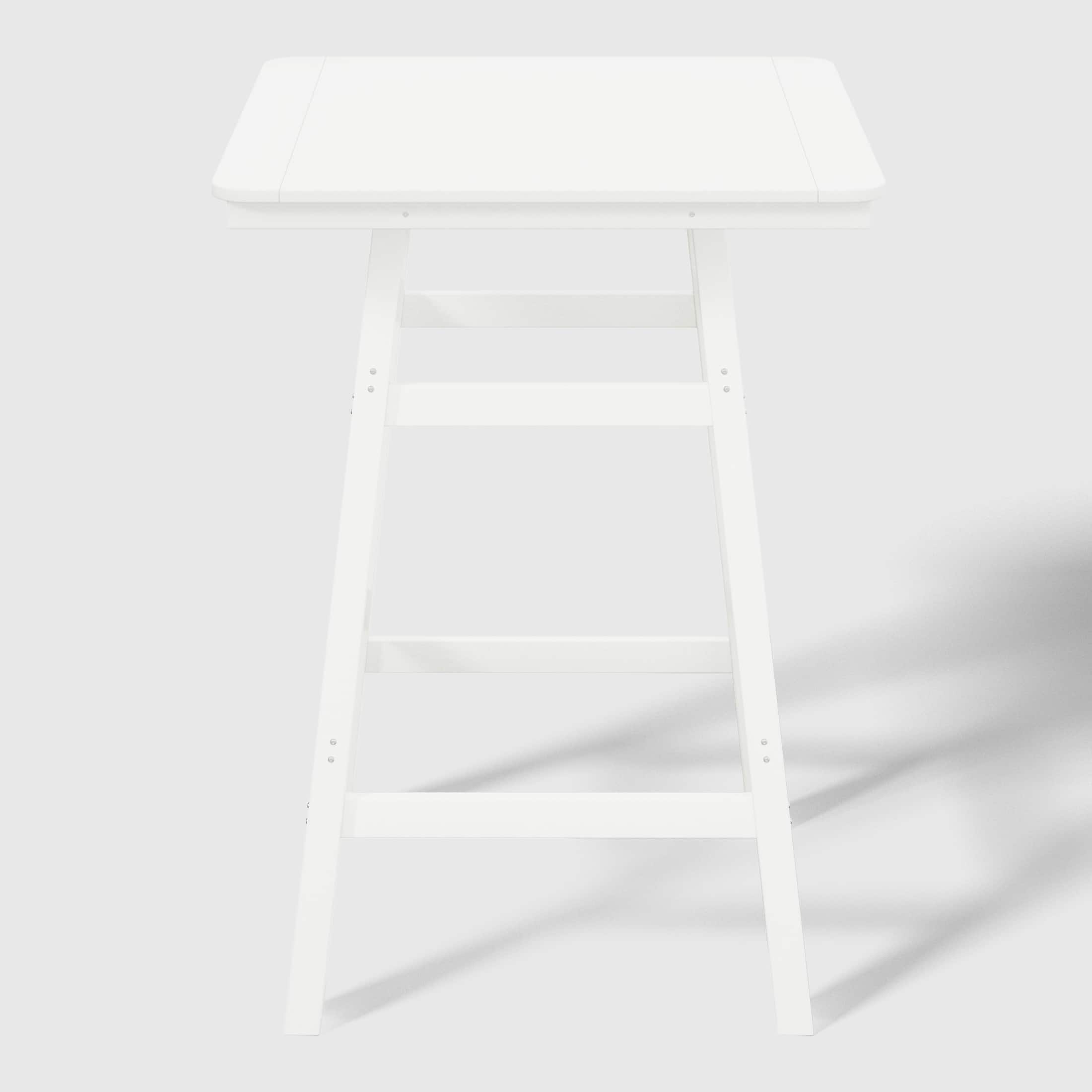 "WestinTrends - Malibu 30"" Square Outdoor Patio Bistro Bar Table With Umbrella Hole - White" price history on PriceWatchPro