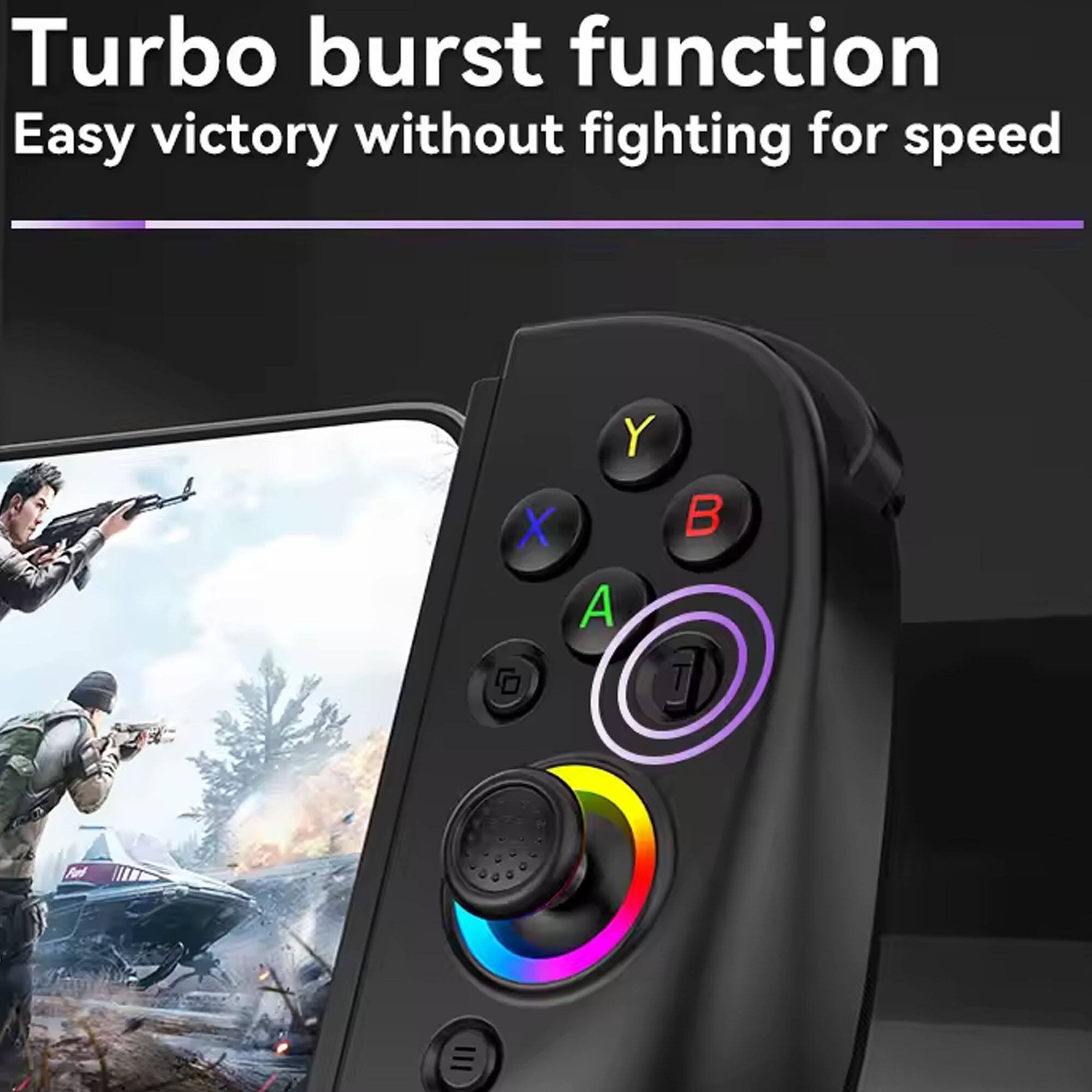 Turbo burst function  
Easy victory without fighting for speed