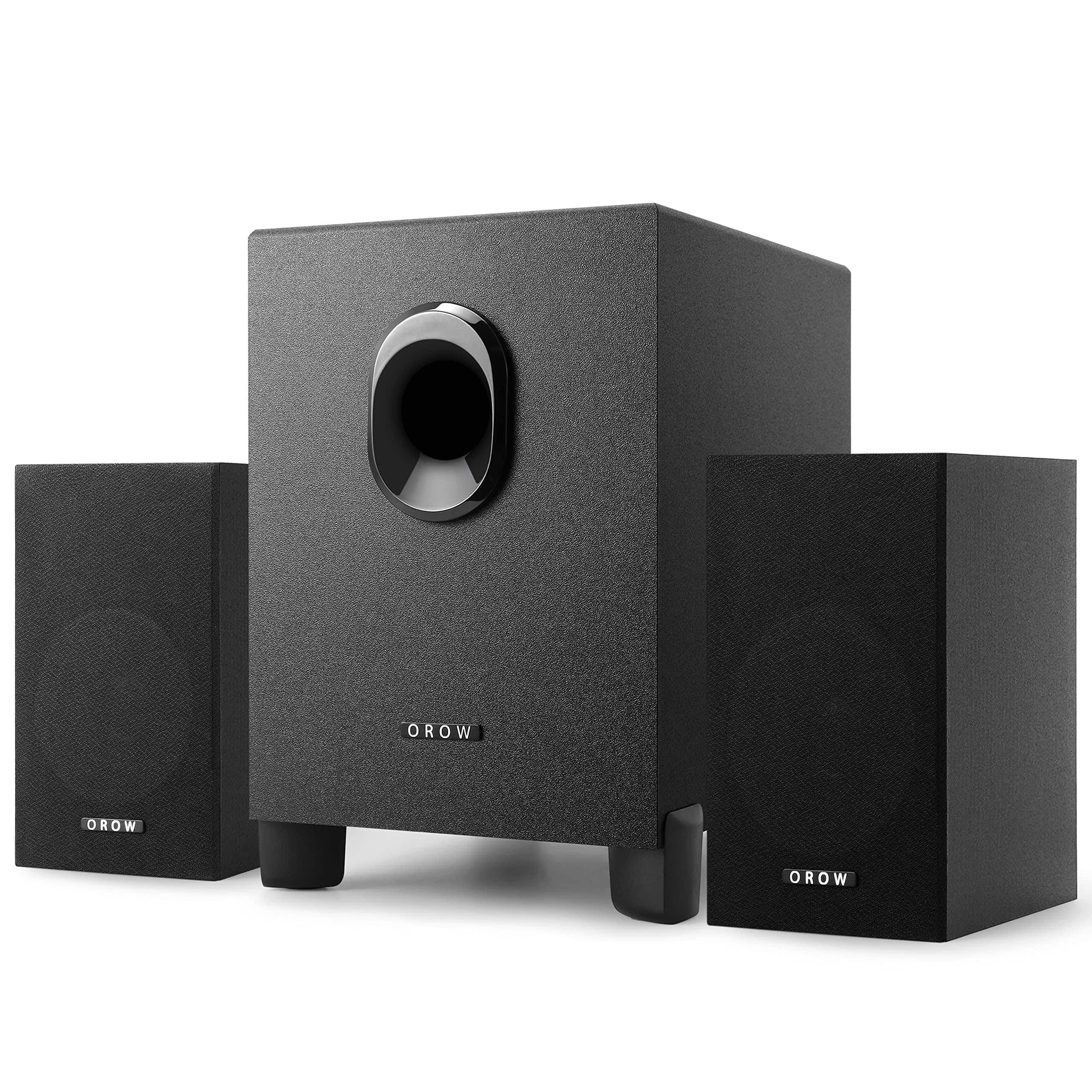 Cozy Serene - Usb Orow S211 Usb-powered 2.1 Multimedia Speakers System With Subwoofer 16w Computer Strong Bass 3.5mm Audio Inputs - Default