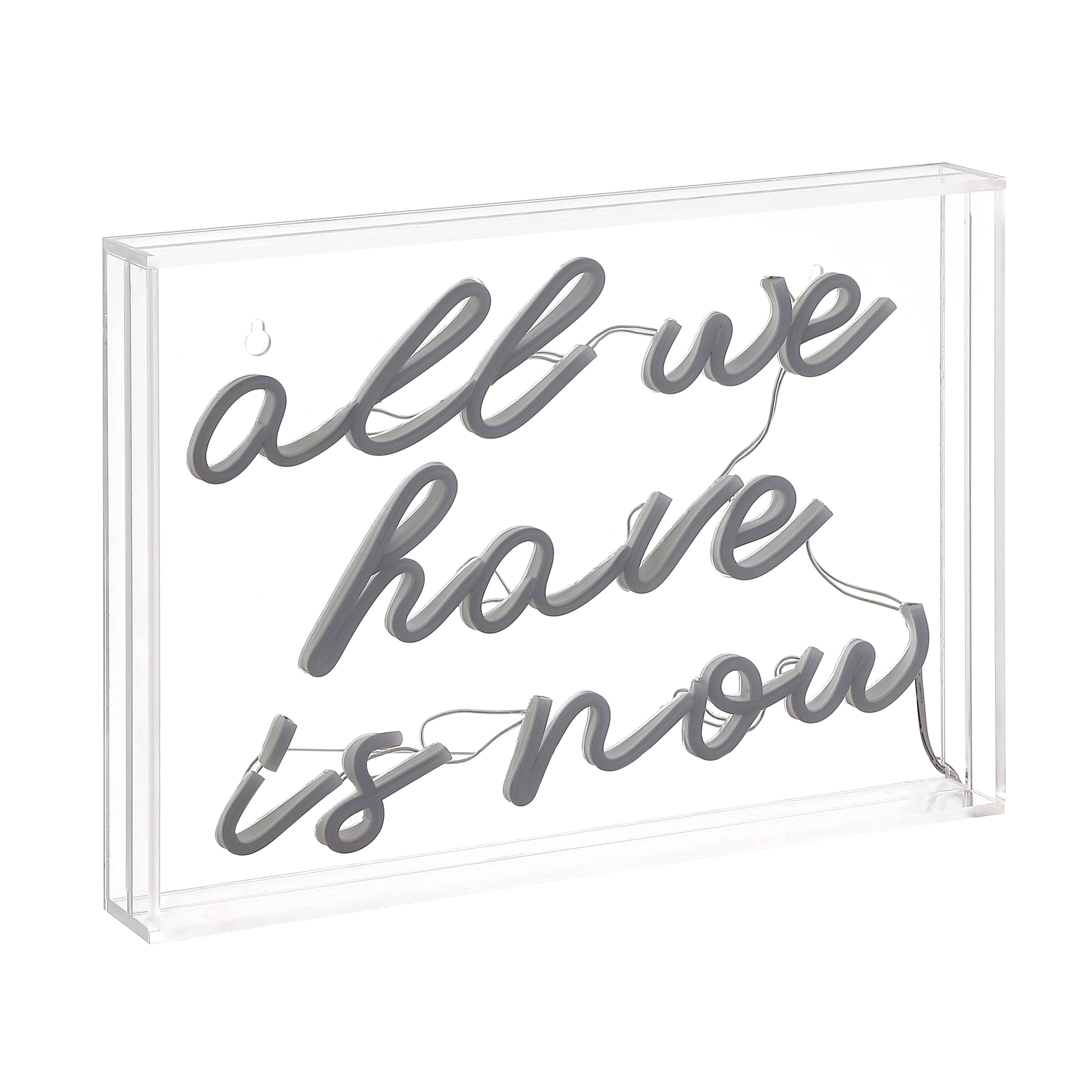 all we have is now