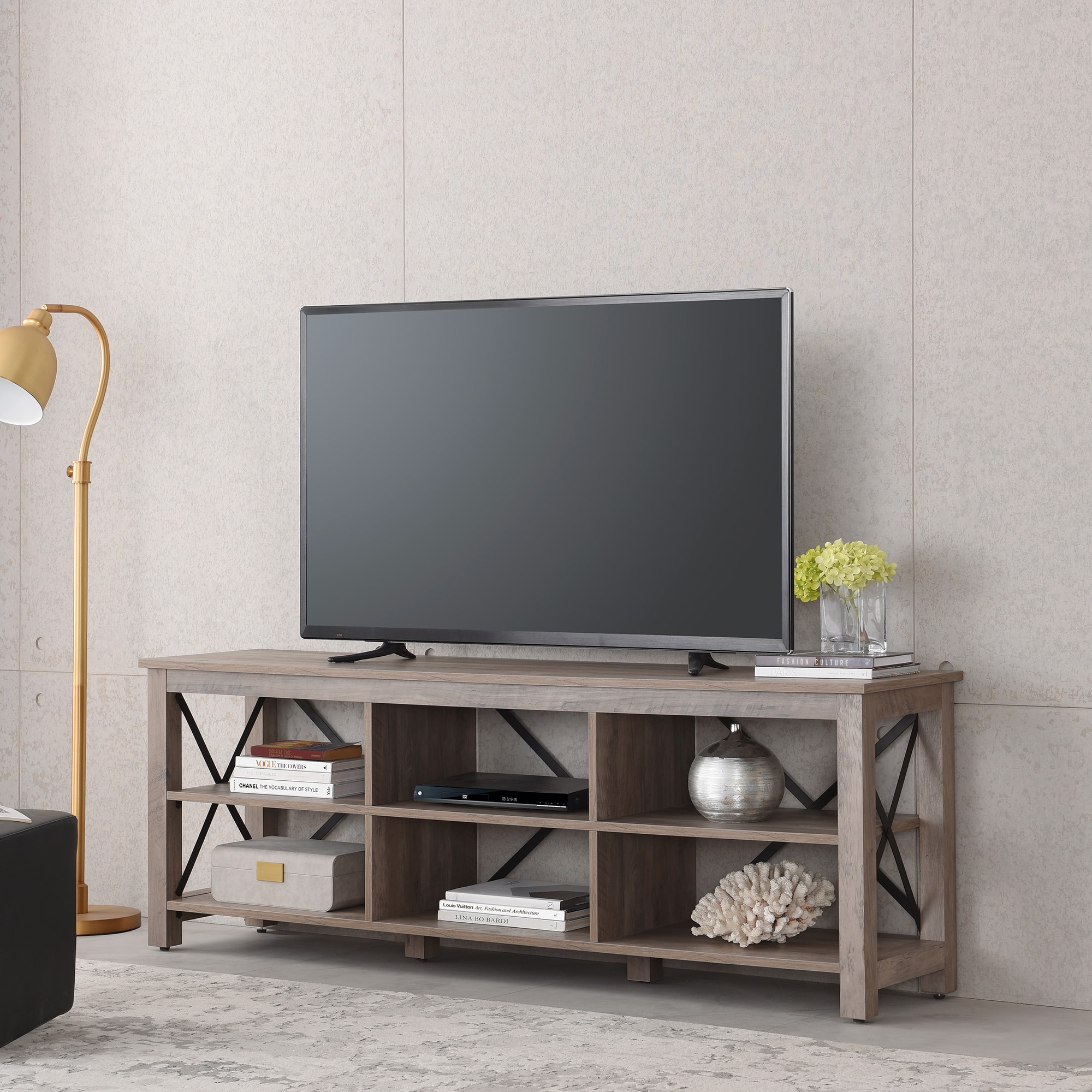 Camden&Wells – Sawyer TV Stand for TVs up to 75″ – Gray Oak Sansujyuku sansujyuku.com