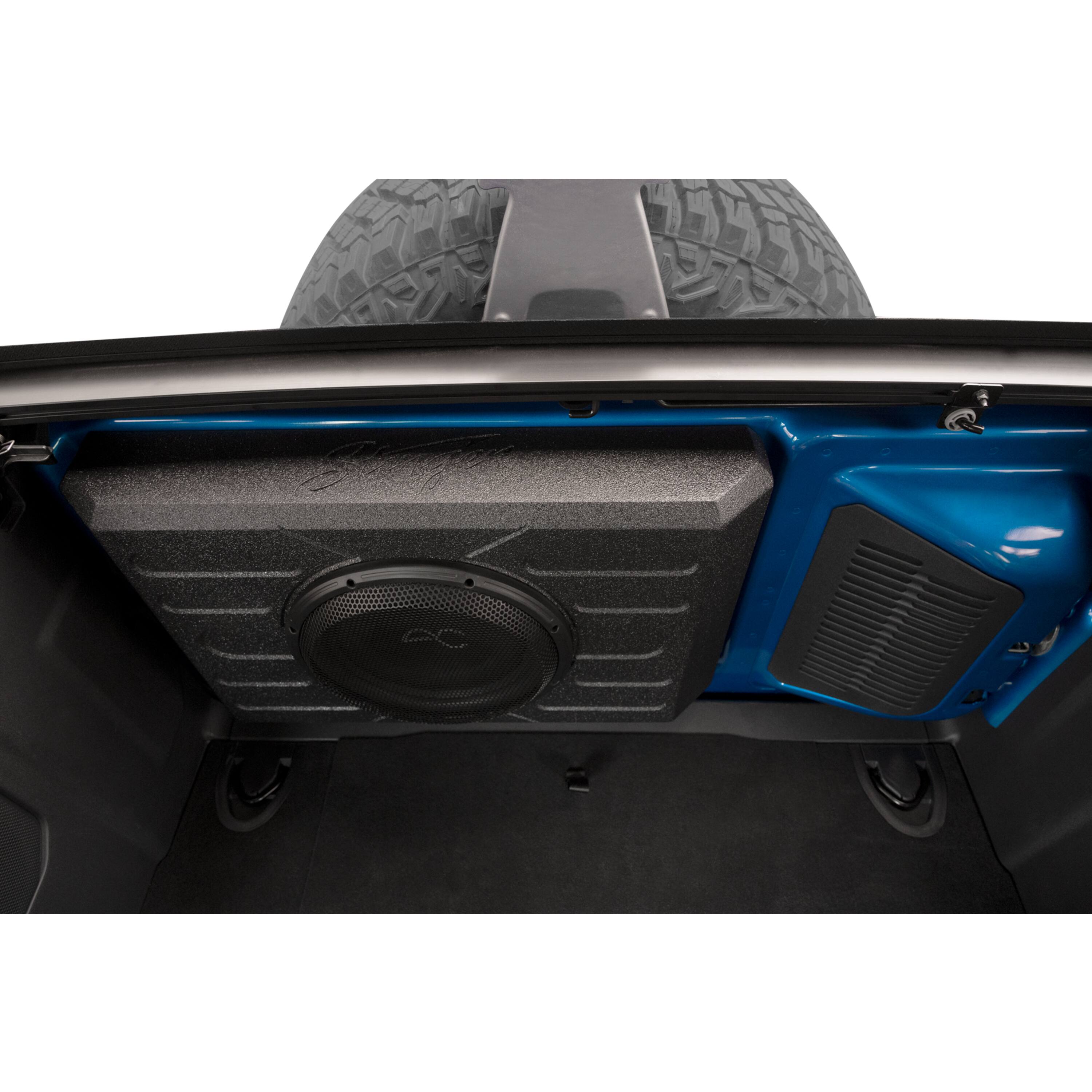 Alt View 22. AudioControl - 12” Single-Voice-Coil 2-Ohm Loaded Subwoofer Enclosure - Black.