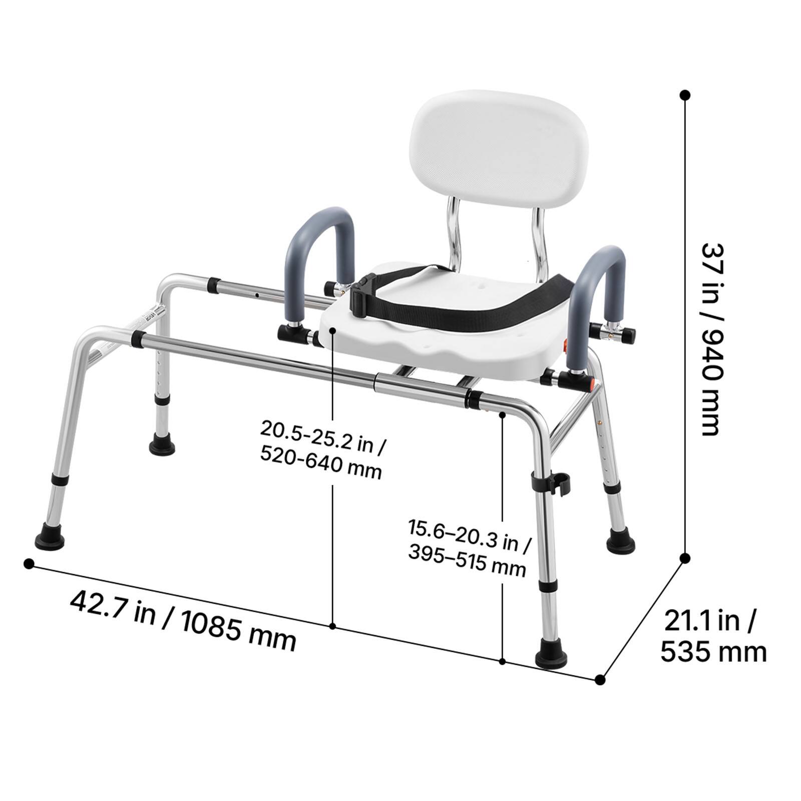 - 20.5-25.2 in / 520-640 mm
- 37 in / 940 mm
- 42.7 in / 1085 mm
- 15.6-20.3 in / 395-515 mm
- 21.1 in / 535 mm
