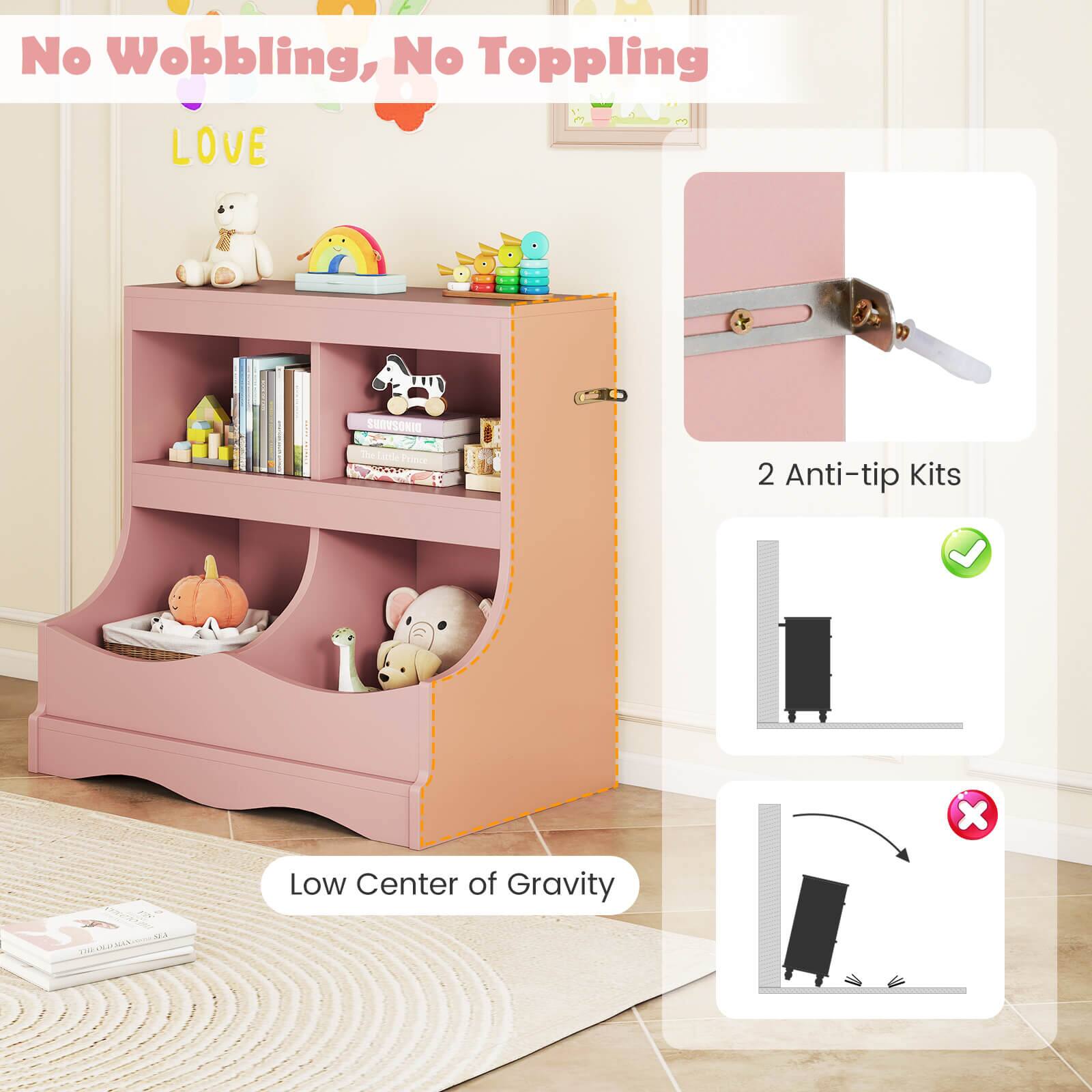 No Wobbling, No Toppling

LOVE

2 Anti-tip Kits

Low Center of Gravity