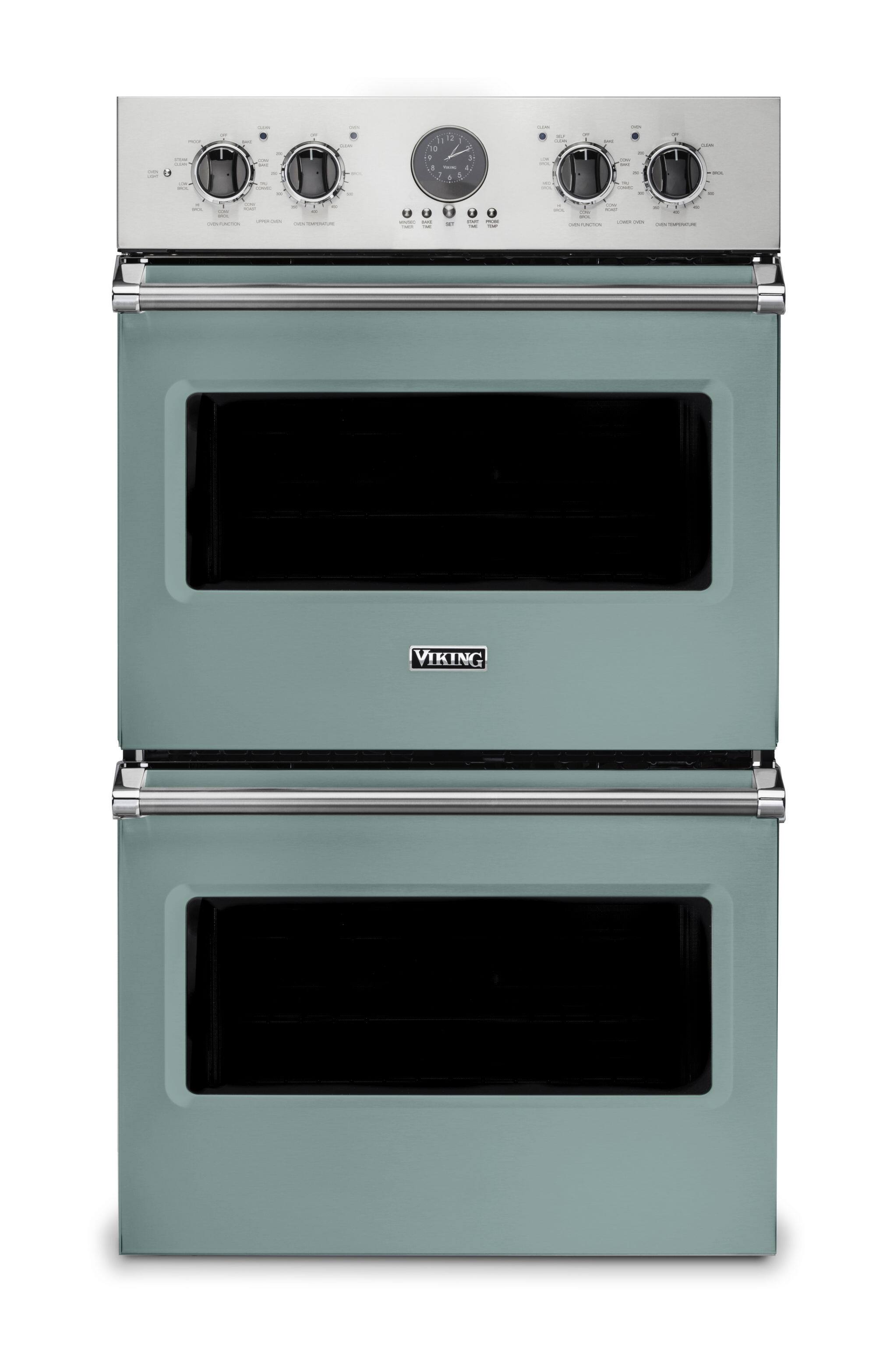 30" Viking Professional 5 Series Built-In Double Electric Convection Wall Oven - Splash
