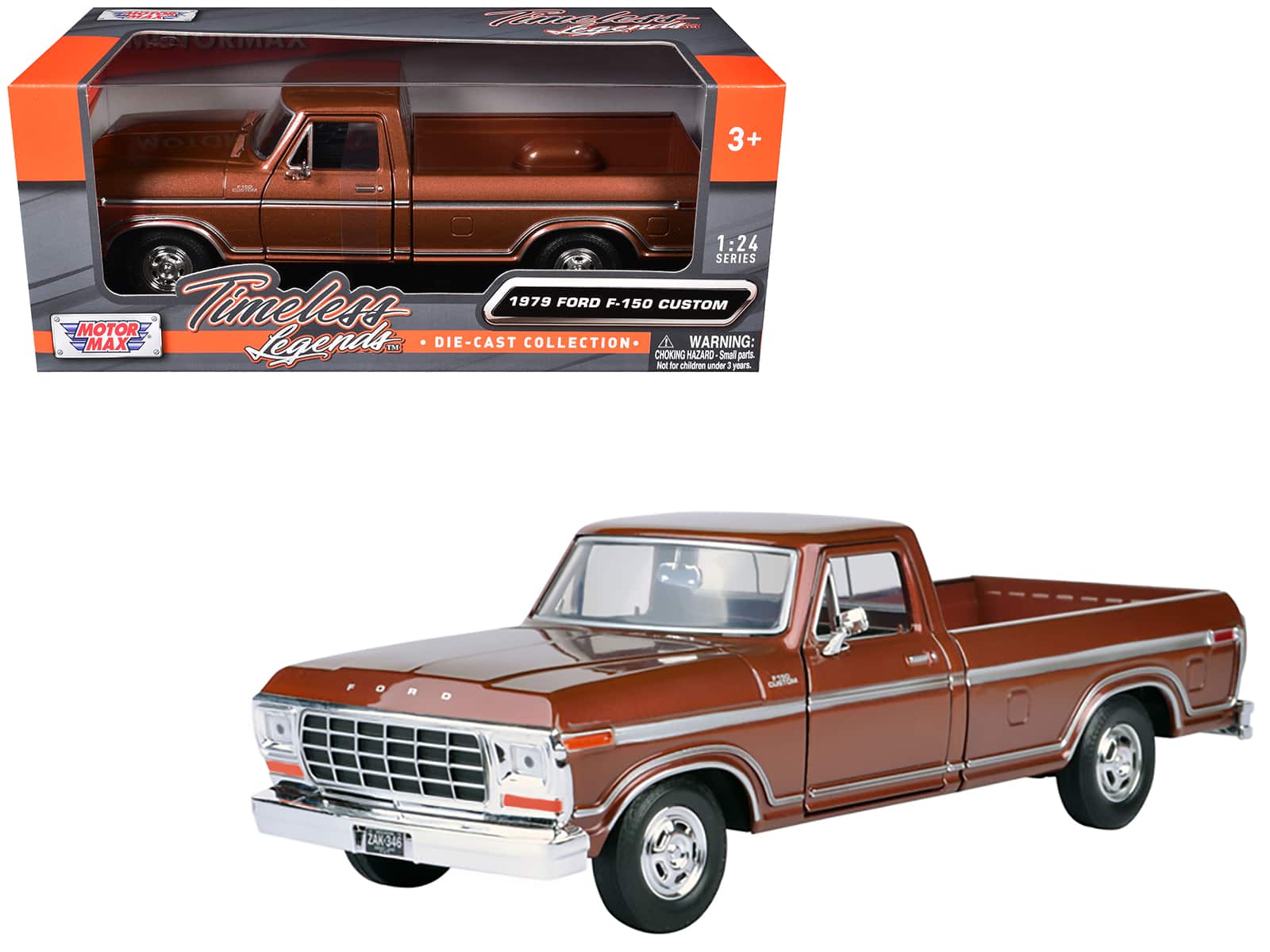 1979 Ford F-150 Pickup Truck Brown 1/24 Diecast Model Car by Motormax price history on PriceWatchPro