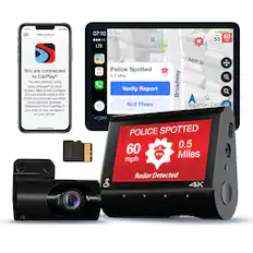 You are connected to CarPlay. You are currently using Drive Smarter on your screen. Map is not available on your phone while in this mode, but you can use other Drive Smarter features. Disconnect from CarPlay if you want to use navigation on your phone. Lincoln C 07:10 Limit 60 55 mph LTE American Folk Art Museum 66th St Police Spotted 0.5 Mile Verify Report Broadway Not There Kaufman Cent OFF POLICE SPOTTED 0.5 60 Miles mph & Radar Detected 4K.