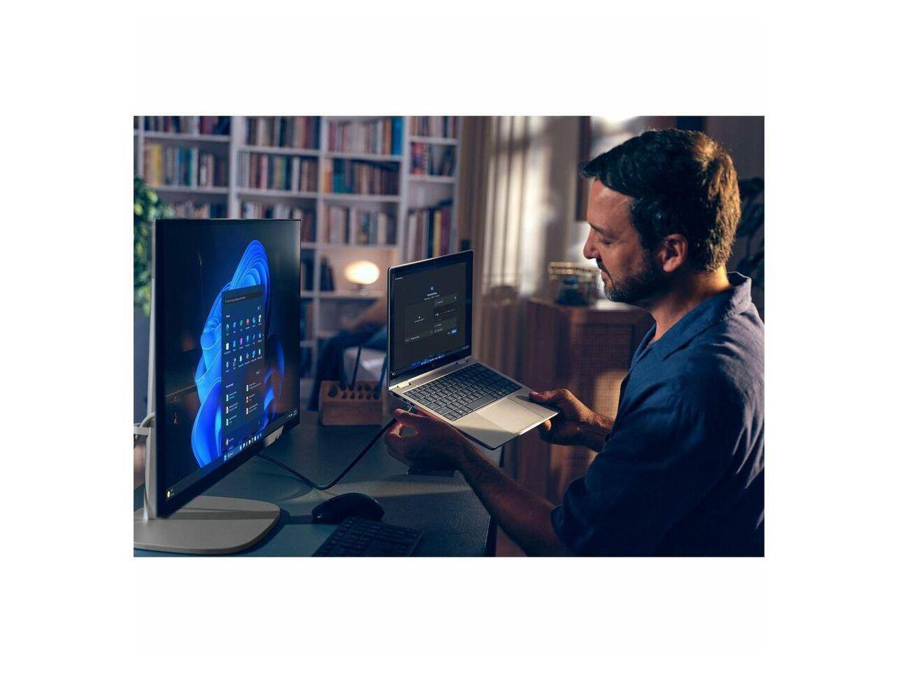 Alt View 1. HP - HP EliteStudio 8 AiO G1i - 23.8" FHD - Intel Core Ultra 7 265 - 16GB - 512GB SSD - Win 11 Pro - Wi-Fi 7 - 280W - Silver.