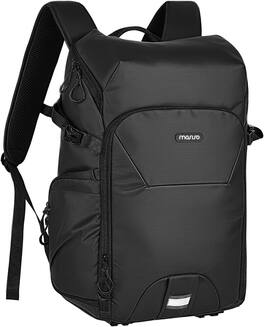 mosiso - Camera Backpack, DSLR/SLR/Mirrorless Camera Bag with Laptop Compartment&Tripod Holder&Rain Cover for Canon Nikon Sony - Black