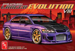 PopMarket - AMT 2005 Mitusbishi Lancer Evolution 1/25 Scale Model Kit - COLLECTIBLES - Multicolor