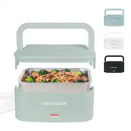 Nostalgia - 32-oz. Portable Heated Lunch Box - Sage