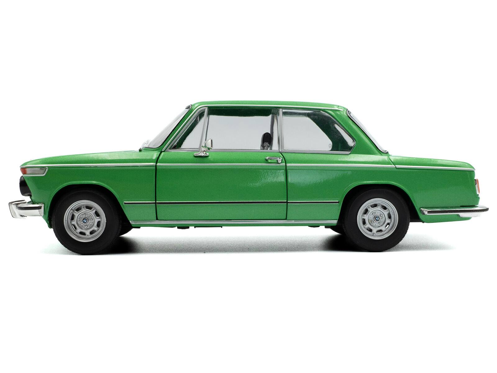 Alt View 2. Solido - 1971 BMW 1602 Taiga Green Metallic 1/18 Diecast Model Car by Solido.