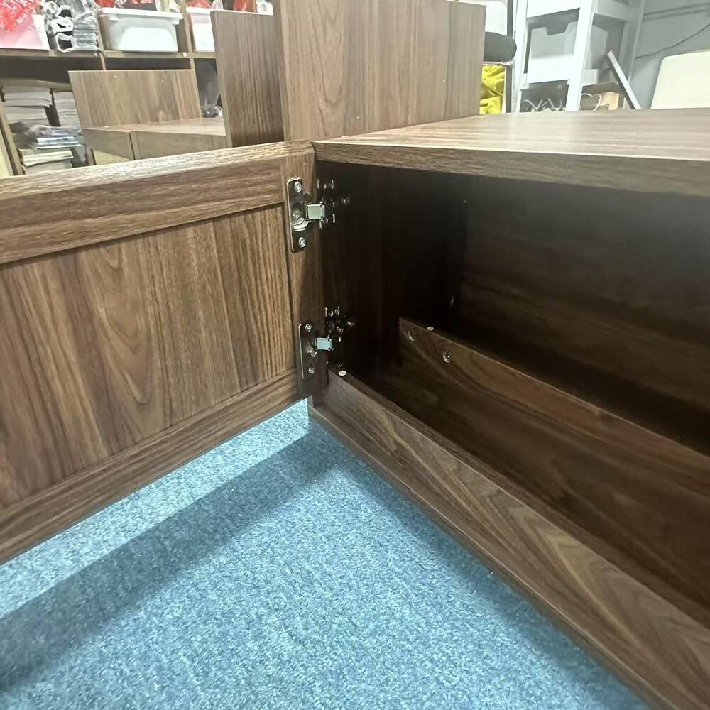 Back. Ropilly - Ropilly Rattan Storage Bench with Cushion, Mid-Century Modern Wood Entryway Seat Shoe Cabinet with Doors, Natural Finish - Natural.